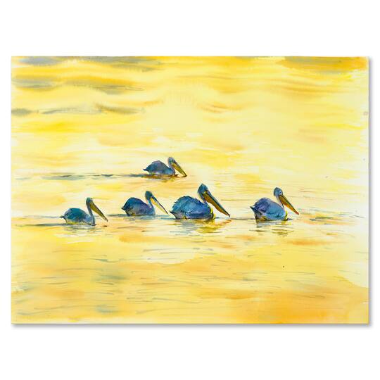 Designart - Pelicans On The Yellow River